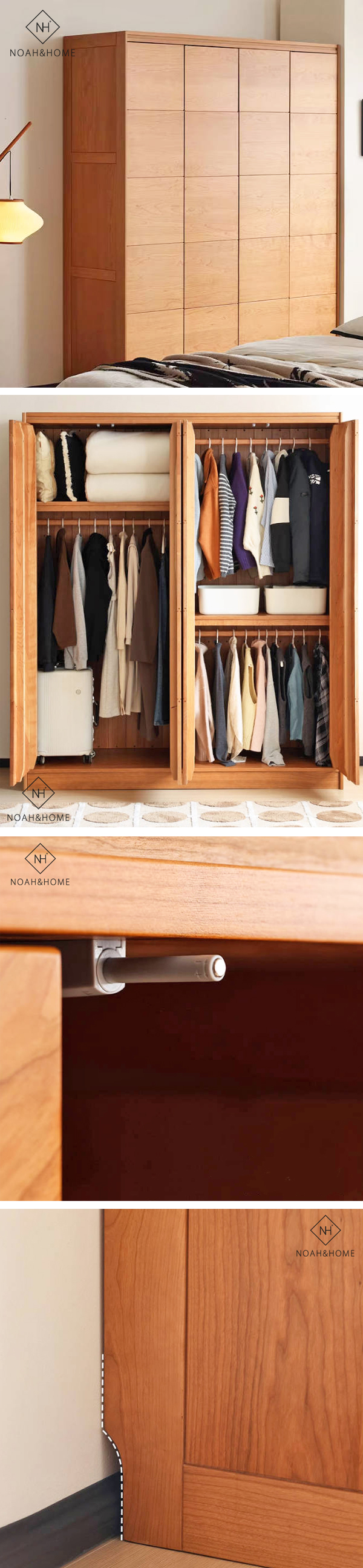 CP/流雲無印  日式實木衣櫃