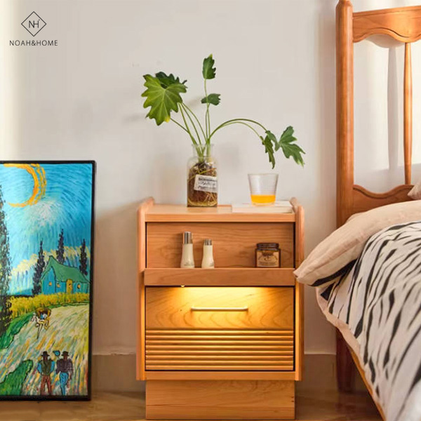CU/滿月 實木床頭櫃