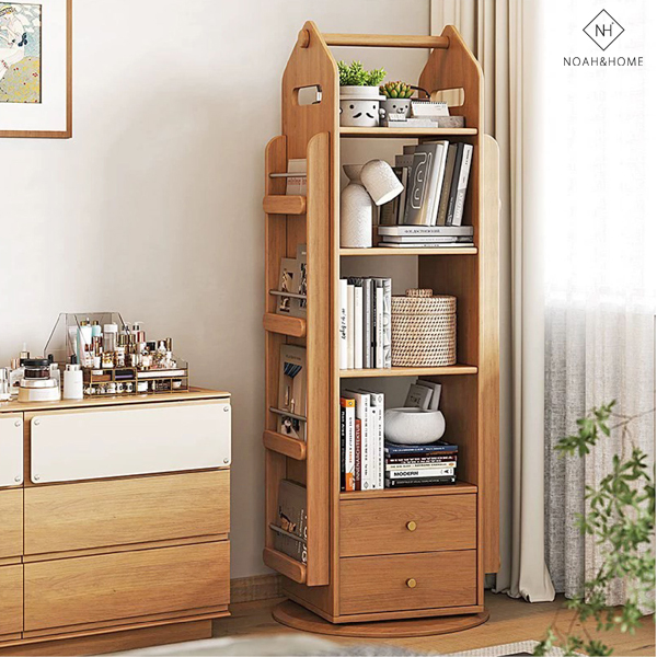 QMS/K53 雲山旋轉 實木書櫃