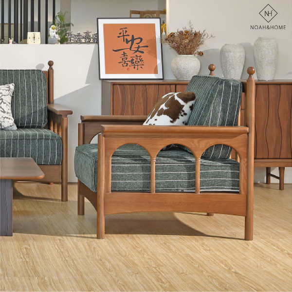 QMS/SF04 中古 實木沙發 1+2+3沙發