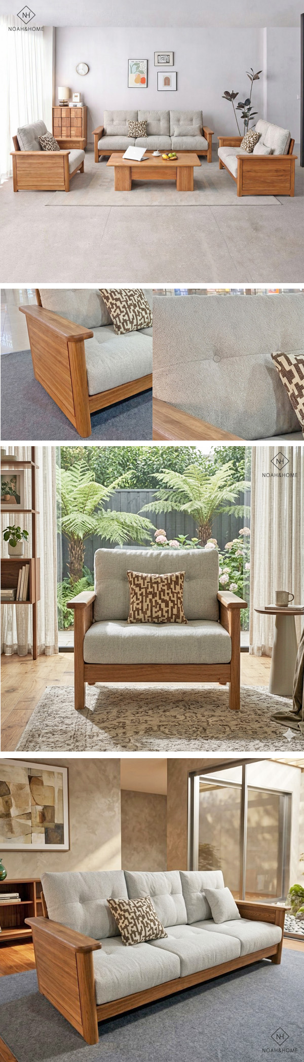 NDW/YMSF05 榆光 實木沙發